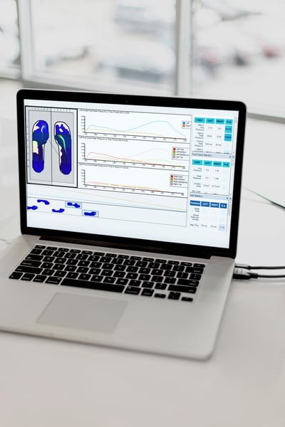 Software que muestra las zonas del pie